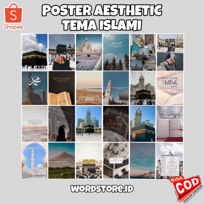 Poster Islami | Poster Dinding Aesthetic | Poster Islami Asthetic | Wallpaper Dinding Islami | Quote