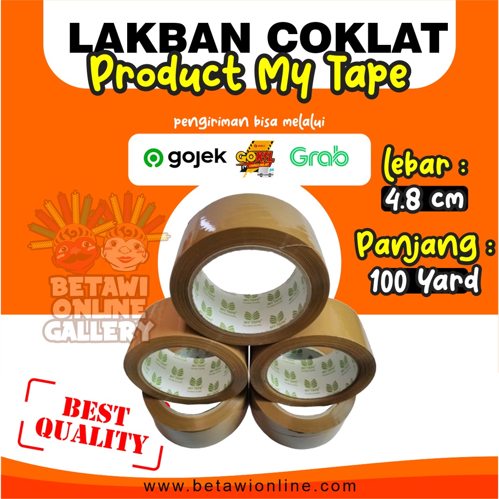 Lakban / Solasi 100yard [ 1 Slop Isi 6 Pcs ]