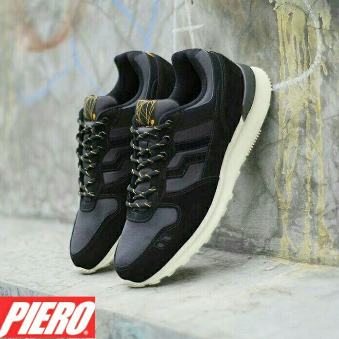 Piero Jogger Premium Black Shadow Black Raven White