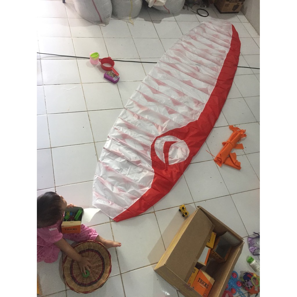 Parasut Rc Paramotor Paralayang only 3m Motif Bright Rc Paramotor pesawat heli