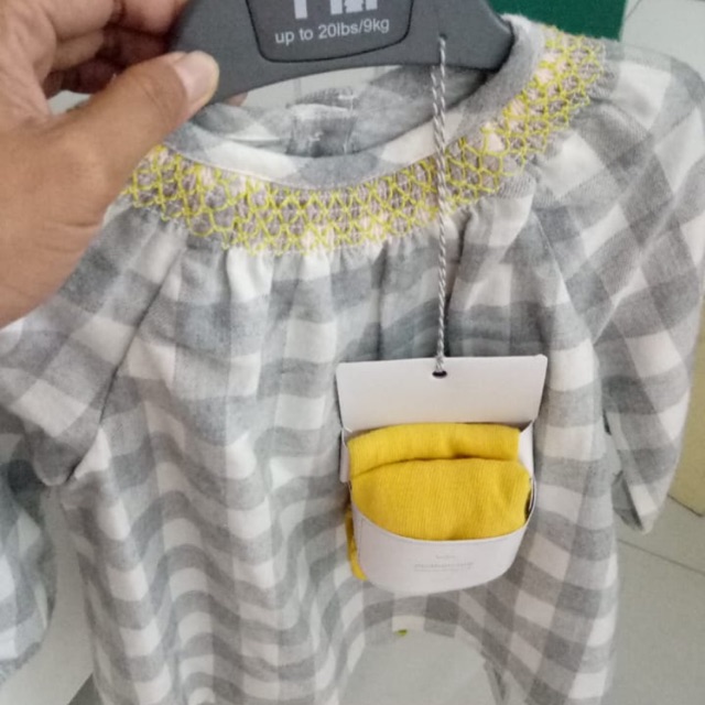 MOTHERCARE SET DRESS WITH TIGHTS FOR BABY GIRL