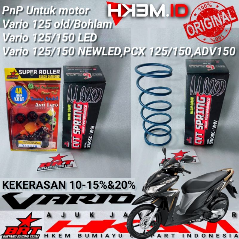 NEW BRT UPGRADE KIRIAN BRT VARIO 125 OLD BOHLAM HONDA CLICK PERCVT + ROLLER RACING BRT VARIO 125/150