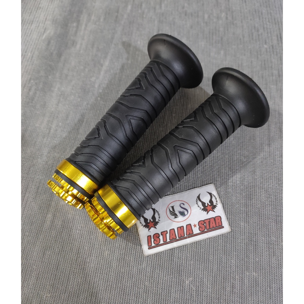 1 Paket handle stelan+tutup minyak+grip ring cnc untuk pemakaian motor Tiger, satria fu, sonic, cb, cbr, cb150 dan verza