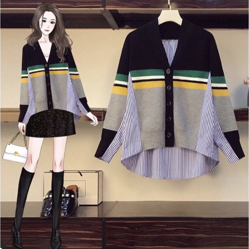 [IMPORT] Cardi Nagita Knit Import - Cardigan Blouse