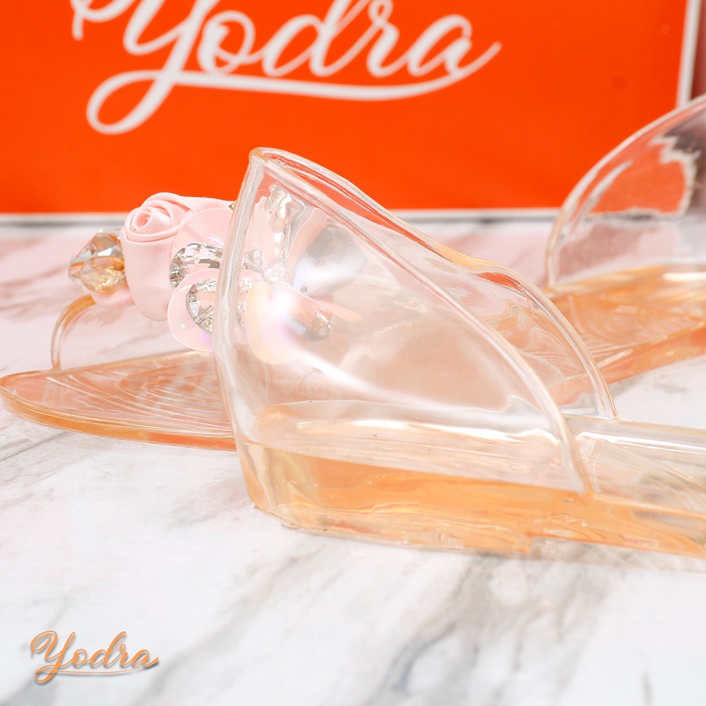 Yodra Addilyn Flat Jelly Shoes Import YDR228 Real Pict