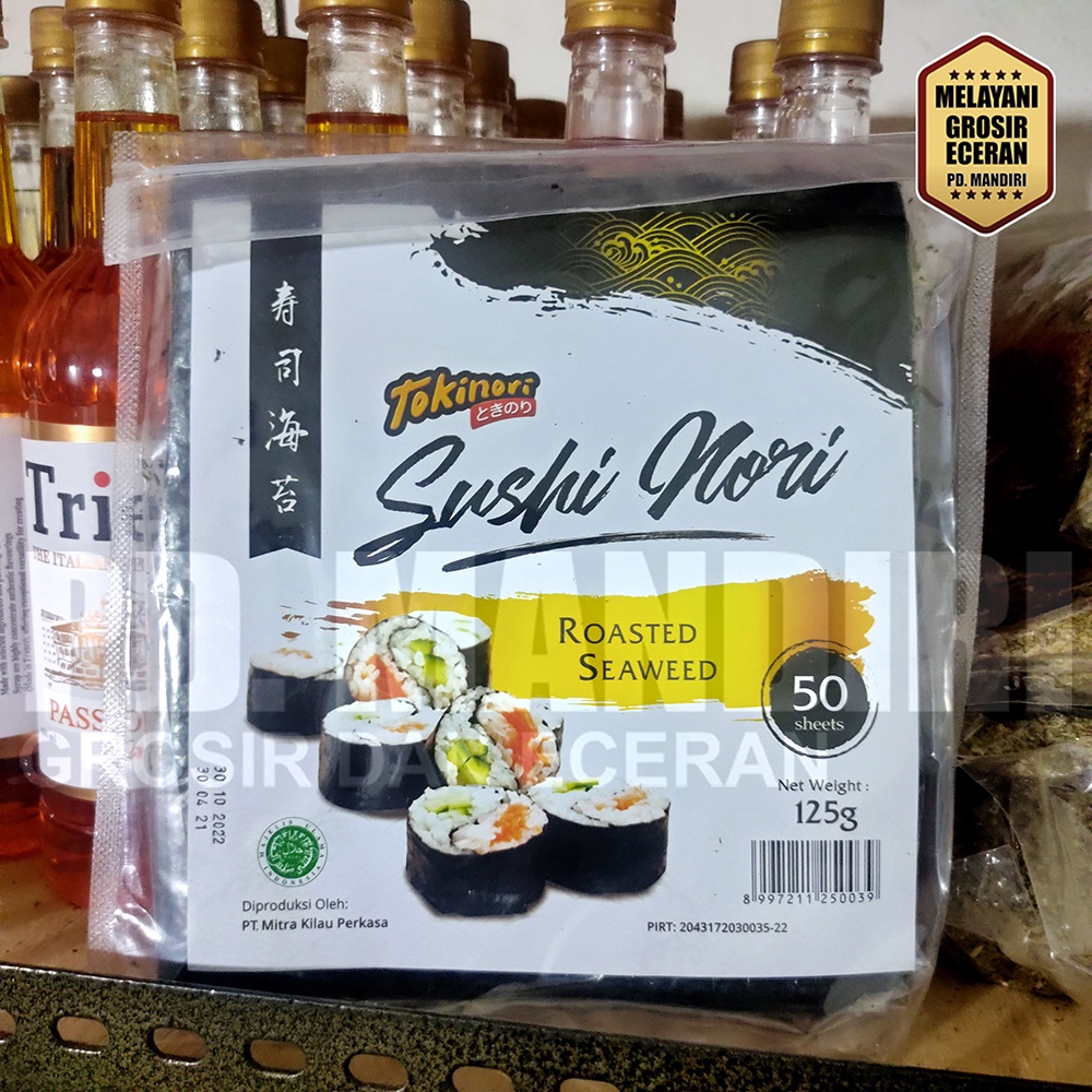 

TOKINORI SUSHI NORI ROASTED SEAWEED ISI 50 SHEET 125 GR