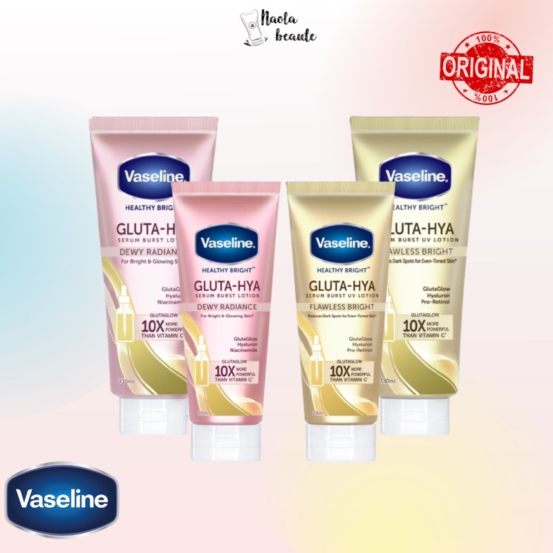 VASELINE GLUTA HYA Serum Burst Lotion Dewy Radiance | Flawless Bright