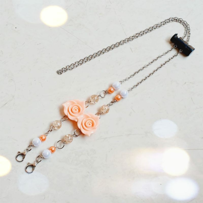 2in1 Tali masker / konektor hijab with stopper / strap masker murah