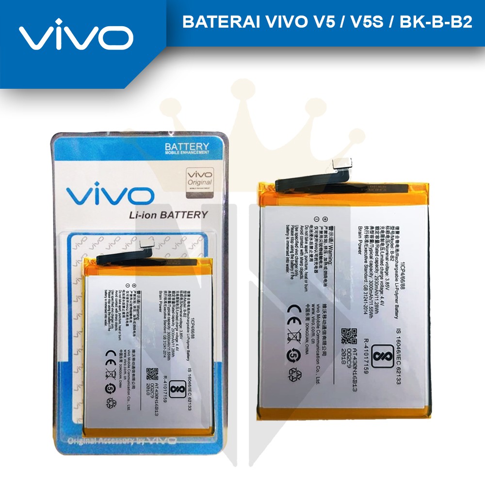 BATERAI BATTERY VIVO V5 / VIVO V5S / VIVO Y65 / VIVO BK-B-B2 ORIGINAL