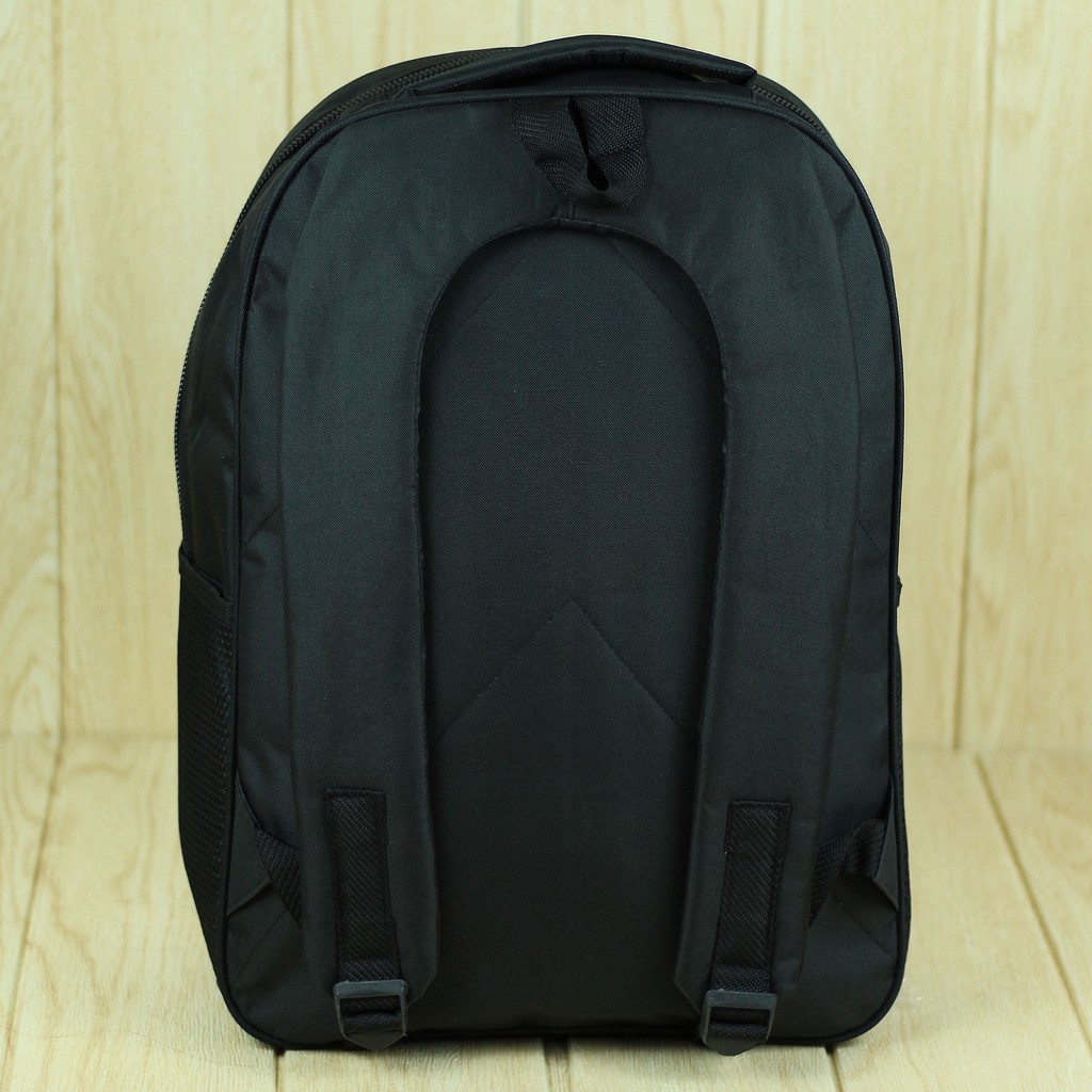 Tas Ransel Polo Classic Hitam Desain Simple Bahan Tebal Berkualitas