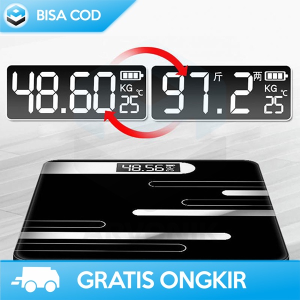 TIMBANGAN BADAN DIGITAL DIGIPOUNDS BY TAFFWARE SC-12 INDIKATOR LCD ORI