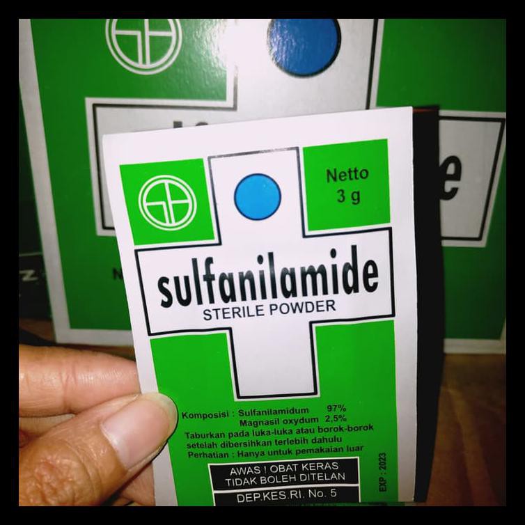 Sulfanilamide / obat koreng ampuh / luka cepat kering / Obat Luka ampuh