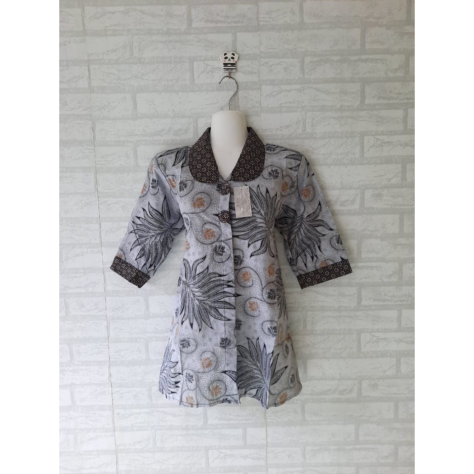 Blouse dan kemeja batik kerja seragam kerja batik lengan 3/4