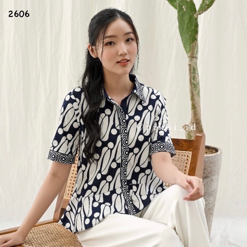 Batik cewek murah / baju batik murah / atasan batik murah / baju batik kantoran wanita murah / 288