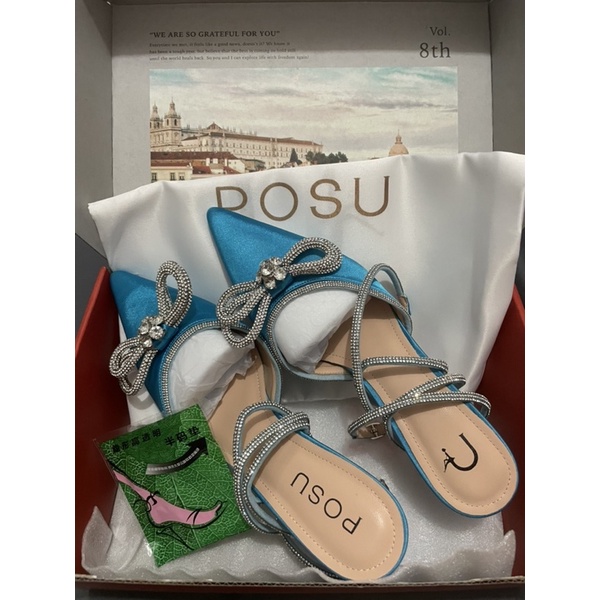 Preloved Like New Niki Heels with strap 8cm size 39 by POSU