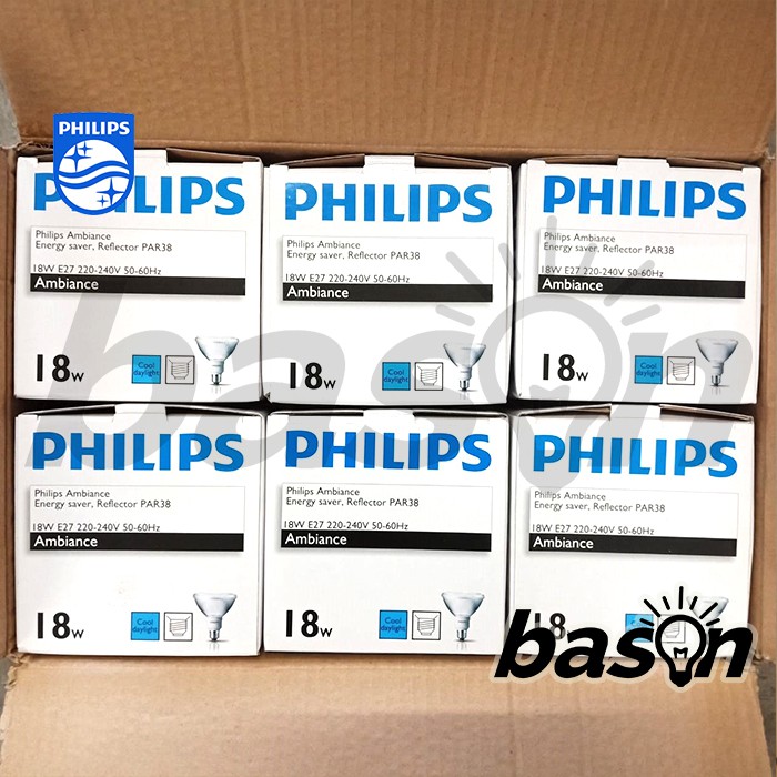 PHILIPS PAR38 18W - Lampu Sorot Hemat Energi cahaya Putih