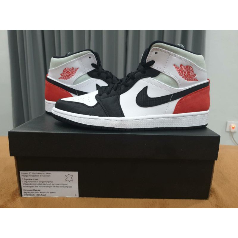 AJ 1 Mid Union Black Toe