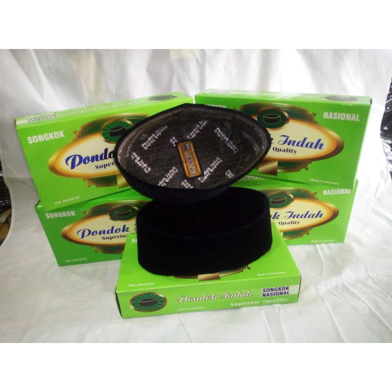 songkok/kopyah/peci hitam polos Non AC pondok indah