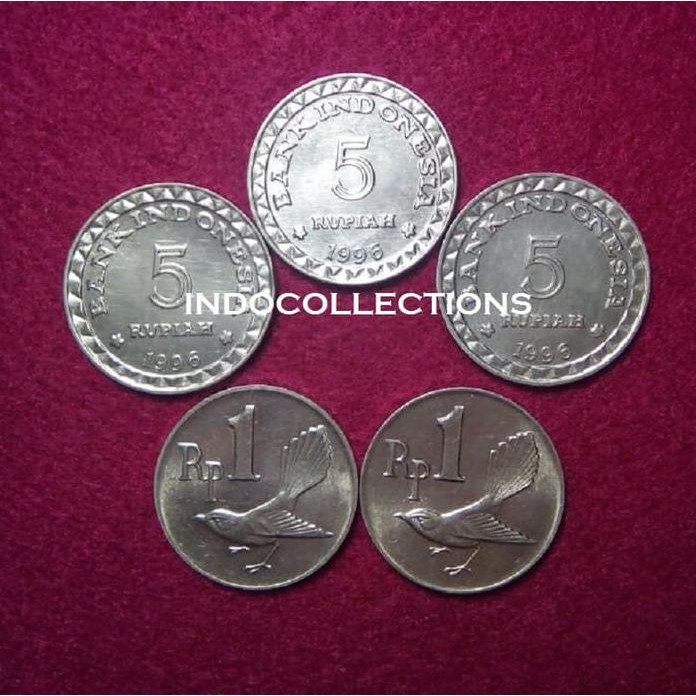 Uang Kuno Uang Lama Koin 17 Rupiah Untuk Mahar 5+5+5+1+1