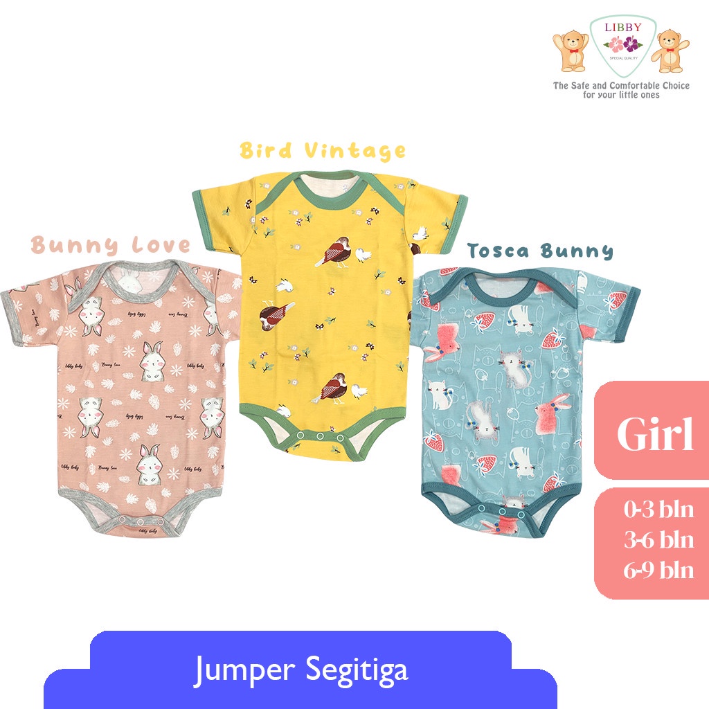 Libby Premium Romper Segitiga / Segiempat satuan