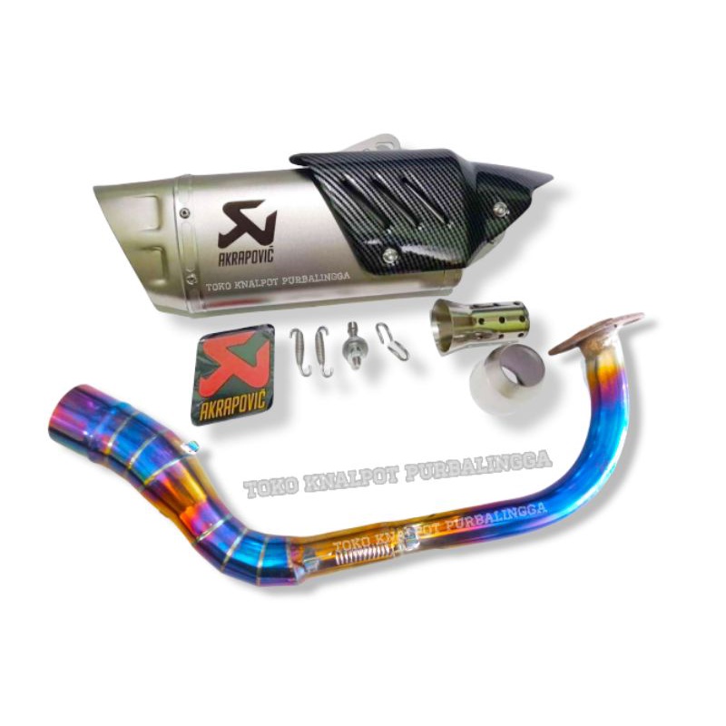 knalpot AKRAPOVIC EVOLUTION LINE IMPORT TAIWAN full system N-MAX NMAX AEROX ADV PCX XMAX X-MAX GENIO