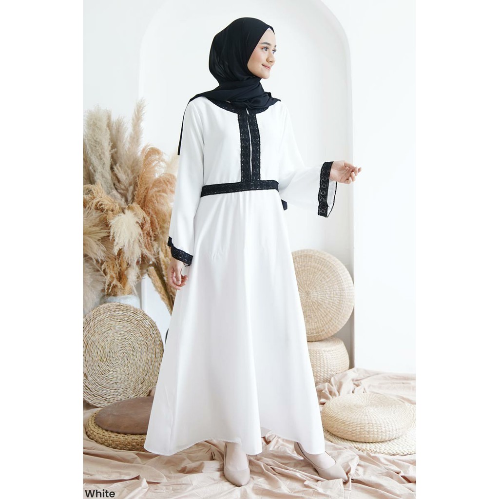 Gamis Renda Brukat Aulia Dress Wanita