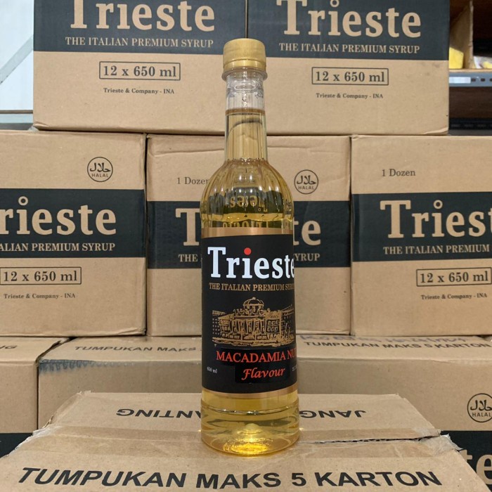 

(BISA COD) TRIESTE SYRUP COFFEE VARIANTS 650ML - ANEKA VARIAN RASA COFFEE - Macadamia Nut