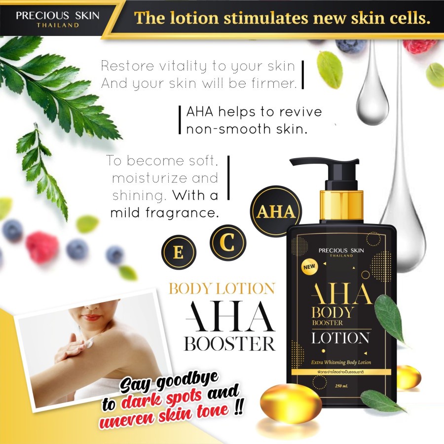 [ABL] AHA Body Booster Extra Whitening Lotion - Lotion Badan - Pemutih Badan Lotion Ampuh dalam 14 hari