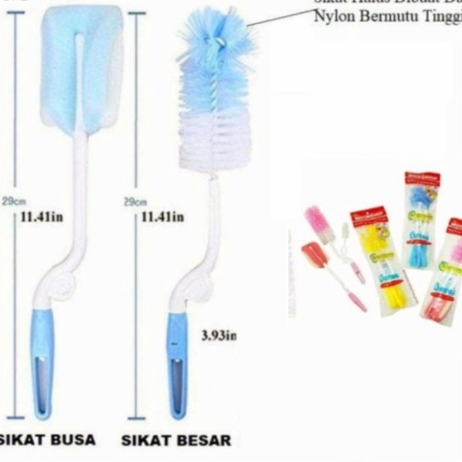 Igrosir Sikat Botol Bayi set 2in1 Serbaguna Bottle &amp; Nipple Brush