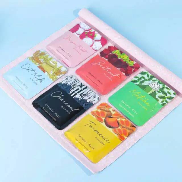Masker wajah organik bubuk by lea gloria 15 gram premium 7 varian