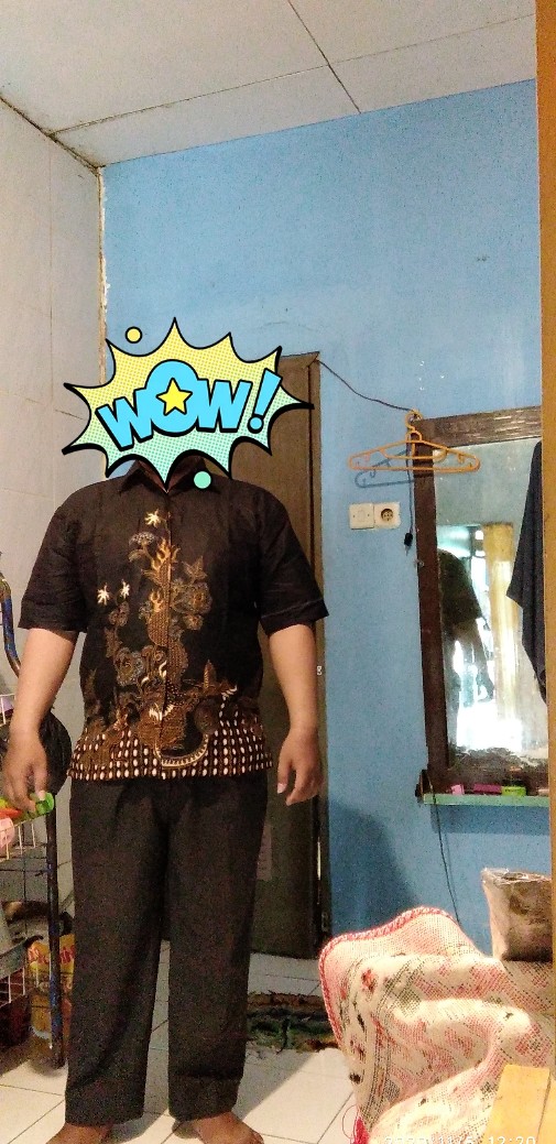 Batik Couple Keluarga - Bisa Cod - Couple Batik Indonesia Sarimbit Gamis Familly  - Batik Putra Hadi