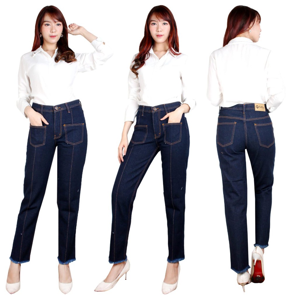 FORTGLASS BF CELANA JEANS NIKITA 3 BOYFRIEND PILIHAN WARNA 27-30 TERLARIS JEANS NONSTRETCH MURAH