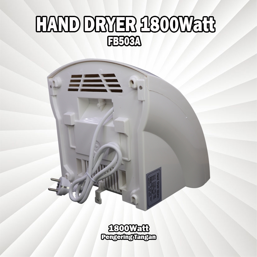 Hand Dryer 1800Watt Pengering Tangan Automatic Hand Dryer 1800Watt