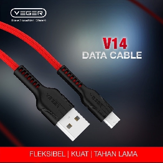 KABEL CHARGER/DATA VEGER VP-14 MICRO USB HARGA PABRIK