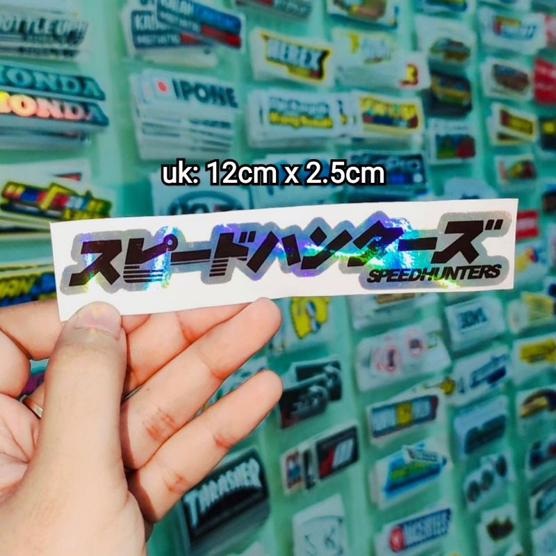 sticker printing SPEEDHUNTERS JEPANG NEW holo 12cm