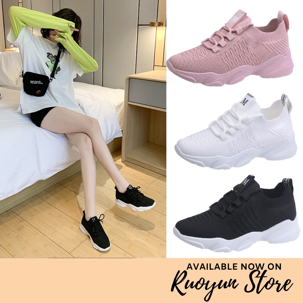 RYS - Comfy Plain Sepatu Sneakers Fashion Casual - Ori Import