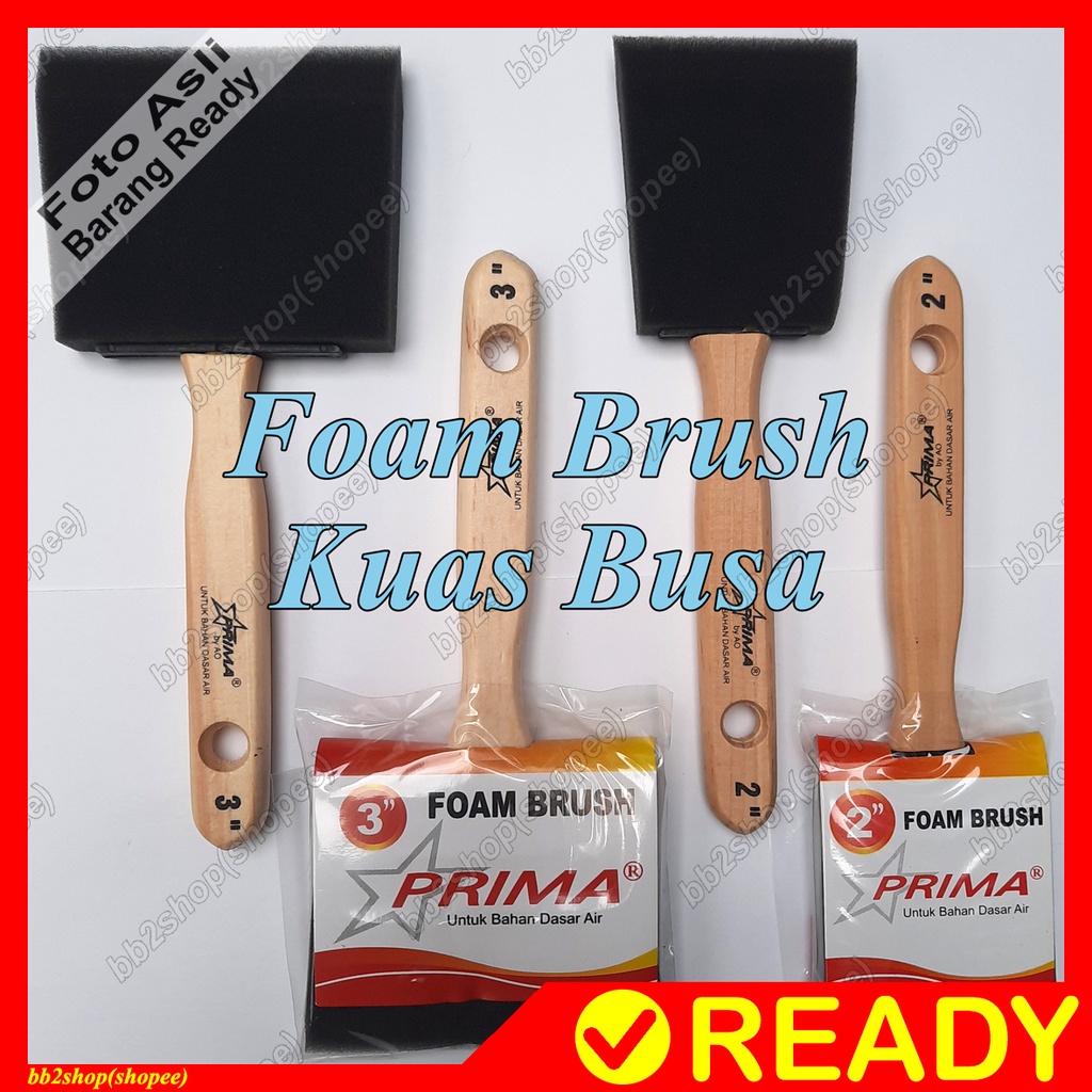 Foam Brush Kuas Busa Spon Sponge Spons Cat Paint Paintbrush Lembut Soft Lukis Sepon Untuk Mengecat H