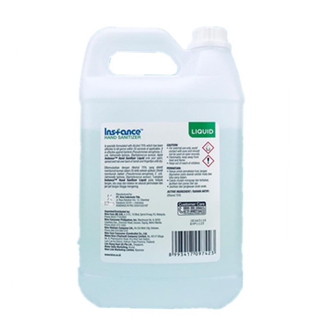 Hand santizer * Instance * Liquid * 75% alkohol * 4 liter