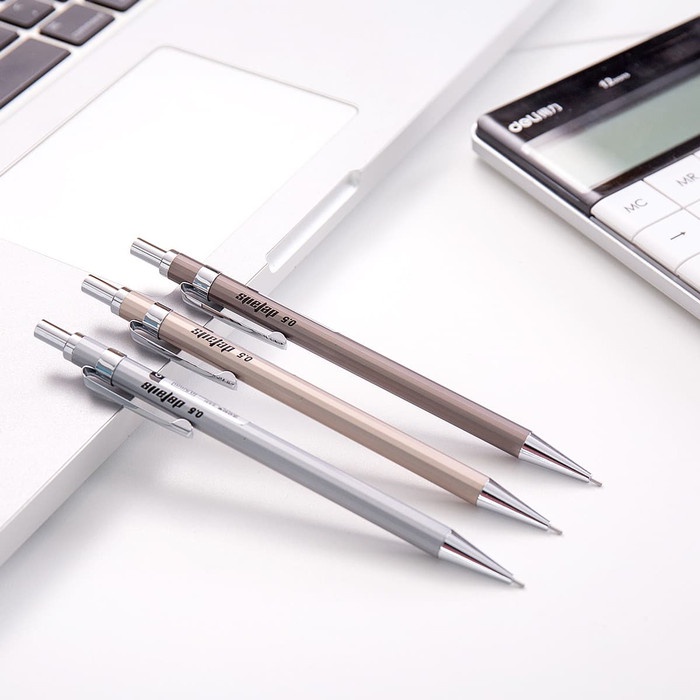 

TULIS-ALAT- DELI PENSIL MEKANIK BESI 0.7MM 3WARNA FASHION S332 -ALAT-TULIS.