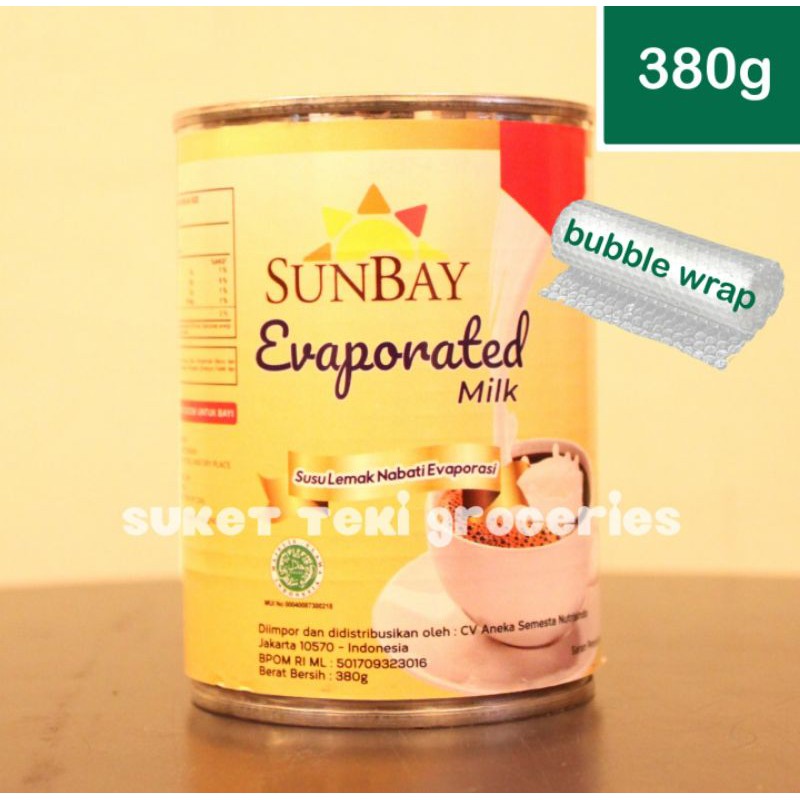 

Susu Evaporasi / Evaporated Milk Sunbay 380gr Kaleng HALAL Susu Thai Tea Roti Kue