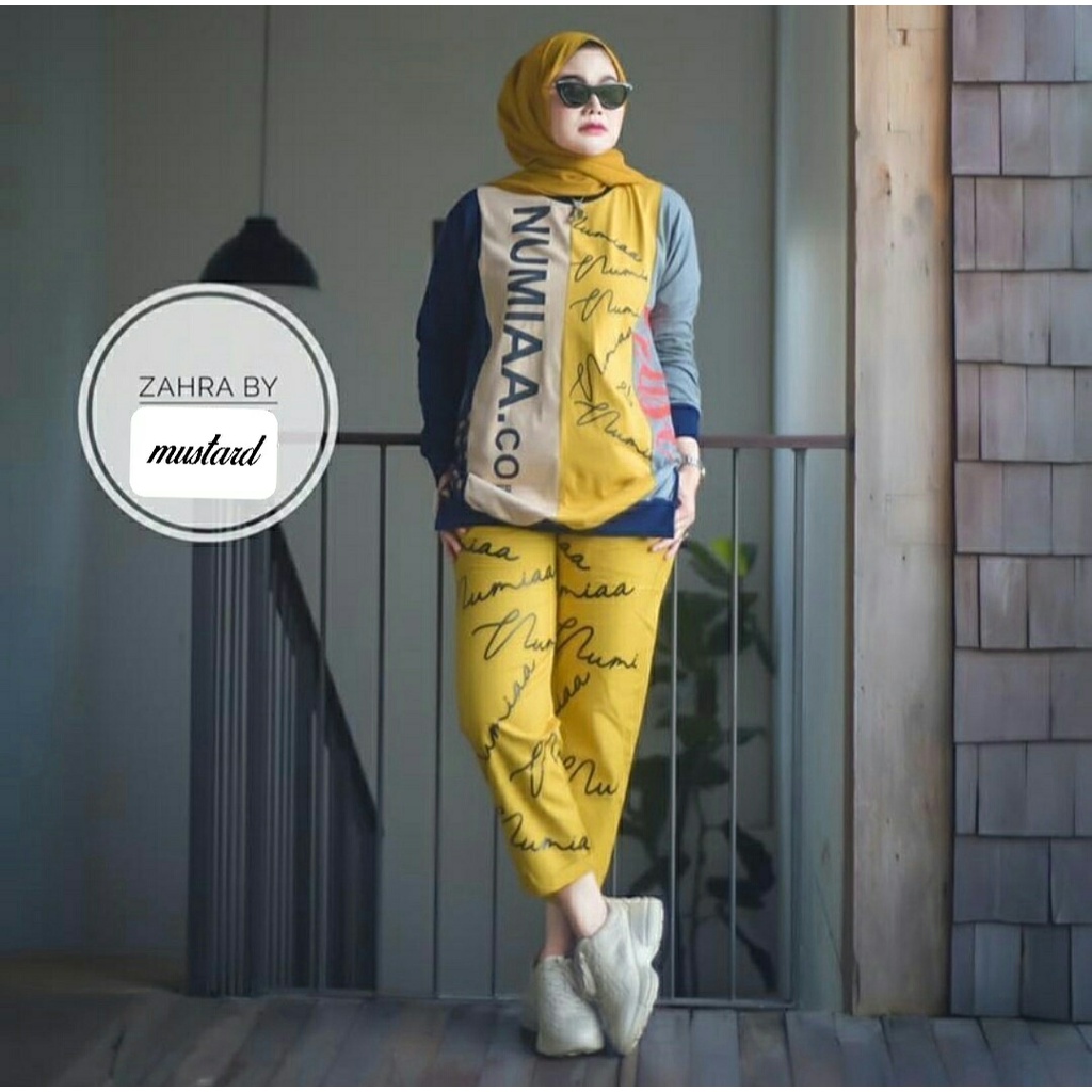 Setelan Namae - Setelan Sporty Muslim Wanita Terbaru - Pakaian Perempuan