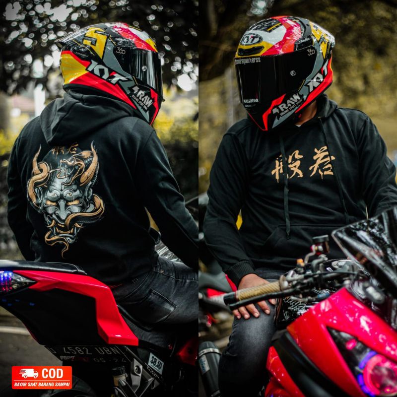 COD Jaket Jepang Jumbo Big Size Size S - 6XL Hoodie Oversize Pria Wanita Jaket Sunmori Riding