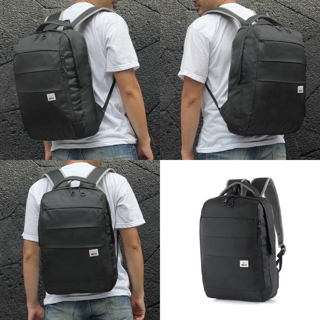 Tas Ransel Laptop 14Inch Elbrus Original Model Unisex Cewek Cowok Tas Punggung Backpack Tas Bahu Laptop 14inci