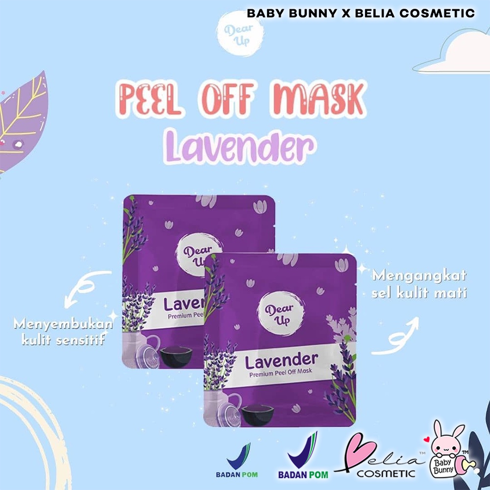 ❤ BELIA ❤ DEAR UP Peel Off Mask 10g 25g Zip Lock | Masker Wajah | Peel Off Mask Ziplock 10 g 25 g (✔ BPOM)