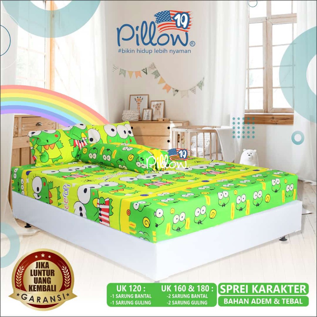 SPREI LUCU 120x200 / 160x200 / 180x200 - 109 PILLOW / SEPREI KARAKTER PILLOW / SPREI KARAKTER PILLOW