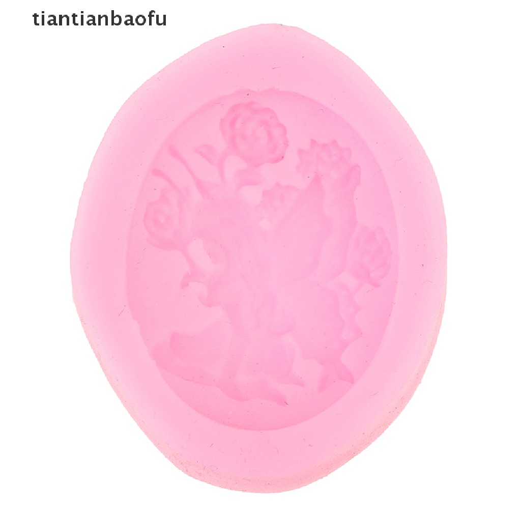 [tiantianbaofu] Fairy Silicone Mold Cake Decor Tools Cookie Baking Candy Chocolate Soap Mold Boutique