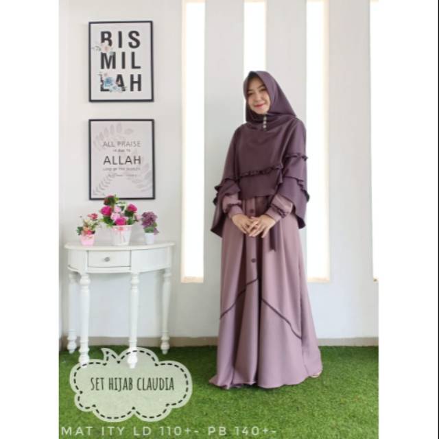 Claudia Set  Syari
Ori By Aku karissa