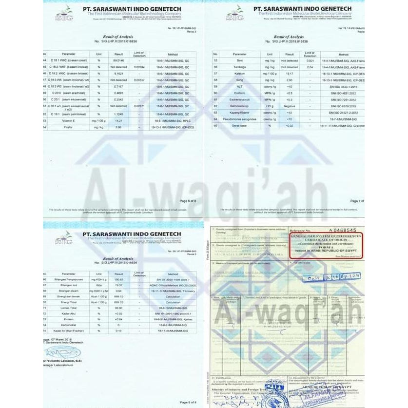 Minyak Zaitun Tursina / Minyak Zaitun Konsumsi / Import Arab Kode 898