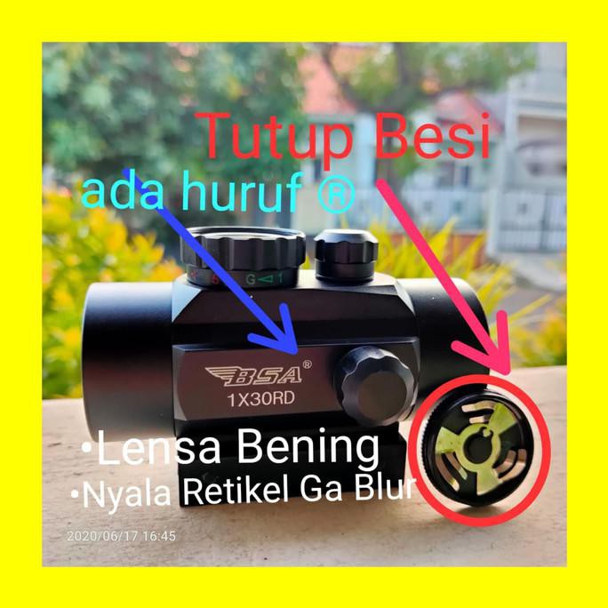 BARANG BARU RED DOT BSA 1x30RD - TUTUP BESI