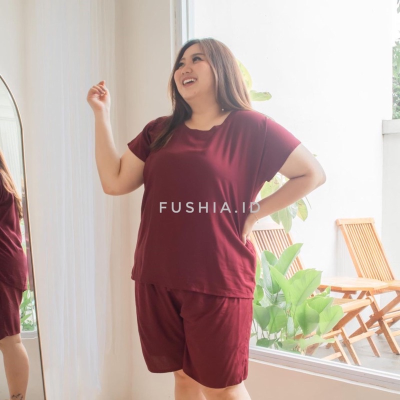 Setelan Wanita Jumbo Polos/ Babydoll Bigsize Basic